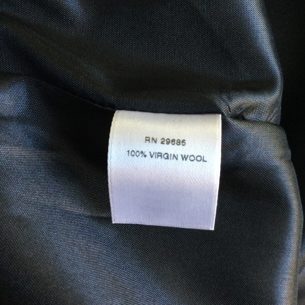 Pendleton Skirt Virgin Wool Navy Blue Size 14 Pencil Petite - Picture 8 of 8